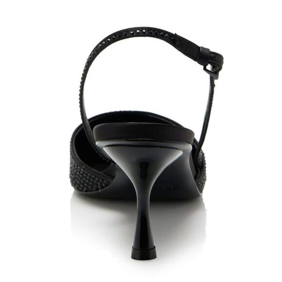 Jonathan Simkhai Dylan Crystal-Embellished Black Slingback Heels, size US 6 NEW - Picture 5 of 5